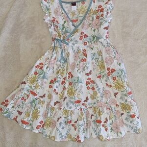Tea Collection Floral Ruffle Dress - Multicolor